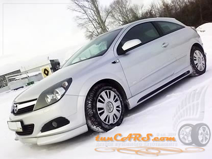 Opel Astra GTC H обвес Rieger Coupe